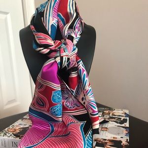 Oscar de la Renta Multi Print Scarf
